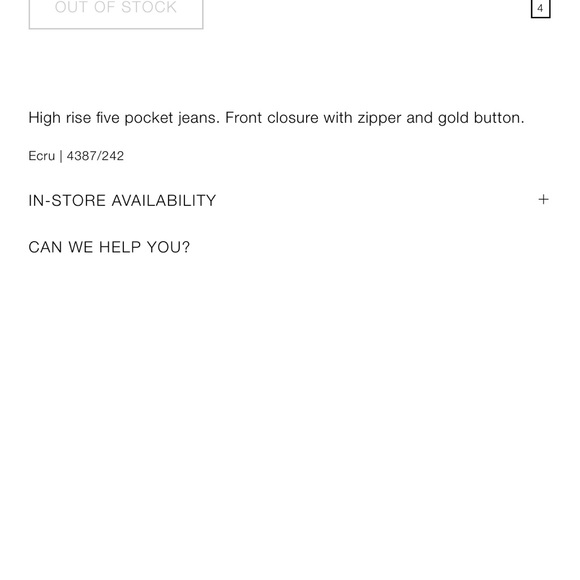 Zara cream faux leather pants Sz 6 - Picture 7 of 7